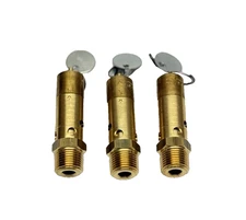 LOT OF 3, SAFETY VALVE, SN50 PNEUMATIC 1/2" NPT 250 PSI