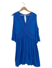BODYFLIRT Cut-Out-Kleid Damen Kleid Gr. DE 42 blau Party-Look