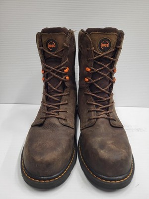 Hoss Boots Mens Size 11 Work Boots Leather Oil Slip Resistant ASTM 80414-2E