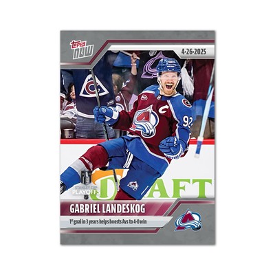 2024-25 NHL TOPPS NOW  Sticker #169   Gabriel Landeskog   Colorado Avalanche
