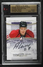 2008-09 ITG Ultimate Memorabilia 9th Edition Gold 1/1 Alexander Semin Auto 7ez