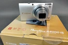 Canon PowerShot A4000 IS 16.0MP Digital Camera Silver Orignal Box Charger BVO/JP