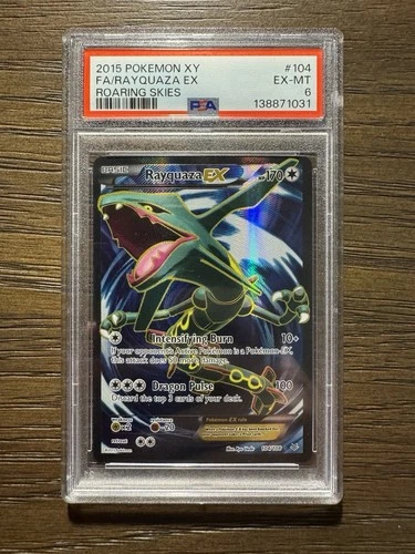 2015 Pokémon XY Roaring Skies FA Rayquaza EX #104 PSA 6
