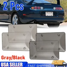 2Pcs Unbreakable License Plate Bubble Covers Universal Fitment Protector License