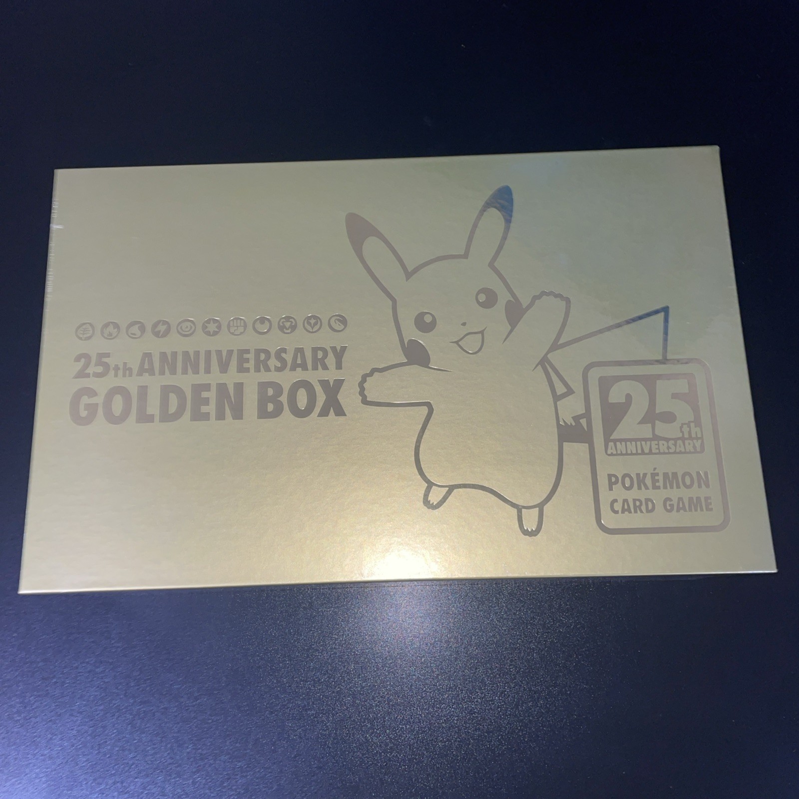 Pokemon Japanese 25th Anniversary Golden Box. Factory Sealed. w/ Box protector