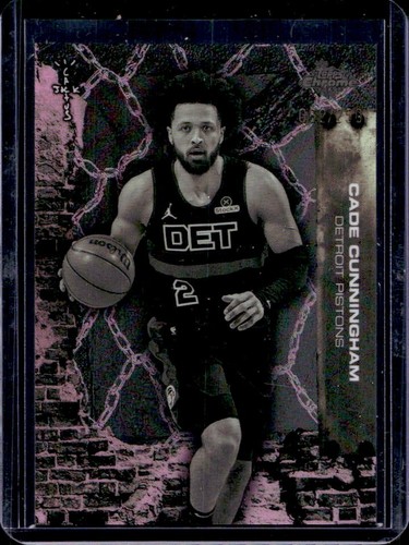 2025-26 Topps Chrome x Cactus Jack Cade Cunningham Pink Refractor #/250 Pistons
