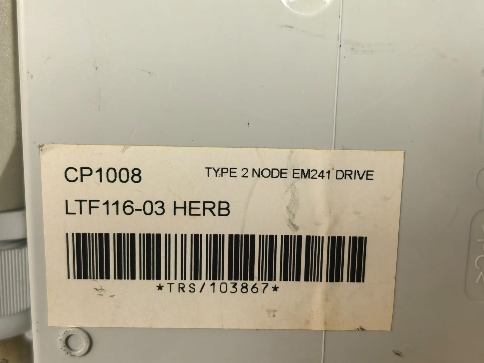UNKNOWN CP1008 TYPE 2 NODE EM241 DRIVE CP1008 LTF116-03 HERB 10