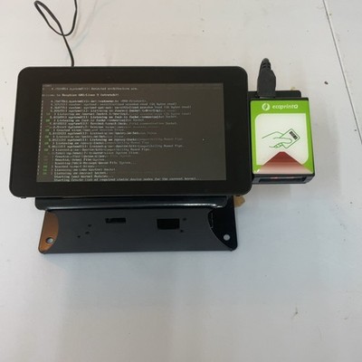 ecoprintQ Raspberry Pi 3 / 3+ Terminal 7'' Touchscreen RFID Reader & CanaKit PSU