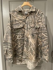 Vintage Mossy Oak Shadow Grass Chamois Shirt Men’s 3XL 90s Made in USA Hunting
