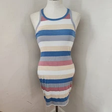 Unbranded Striped Bodycon Dress Women's Size Small
