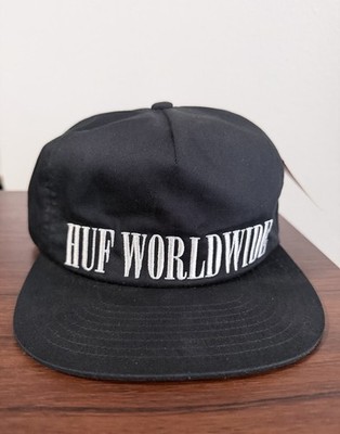 Huf Headwear USA Black Ball Cap Hat Adjustable SnapBack Sample Not For Resale