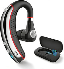 Bluetooth Headset, Wireless Bluetooth Earpiece with 500Mah Charging Case, 72-Hou