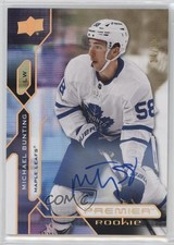 2021-22 Upper Deck Premier Rookies Gold 34/35 Michael Bunting #104 Auto 0c3