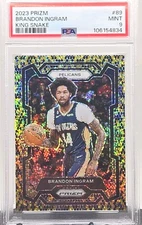 2023-24 Panini Prizm King Snake Brandon Ingram #89 Pelicans PSA 9 SSP