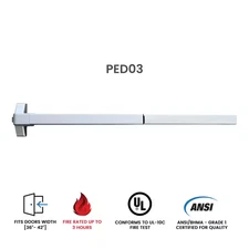 Heavy-Duty 36-42 In. Panic Bar Exit Device Fire Rated Grade-1