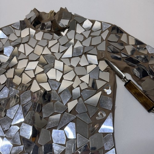 Womens Born in Stockholm Blair Luxury Mirrored Bodysuit BURNING MAN **FLAWS** - Picture 10 of 15