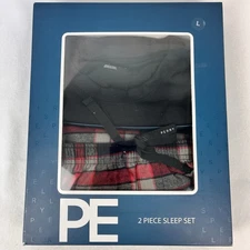 Men's Perry Ellis Portfolio Knit Top and Pants 2 Piece Sleep Set Size Large New