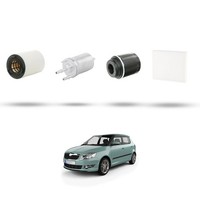 Hoffcar Wartungsset - 4 Filter FüR Skoda Fabia II (545,542) 1.2 TSI 77Kw Ab 2