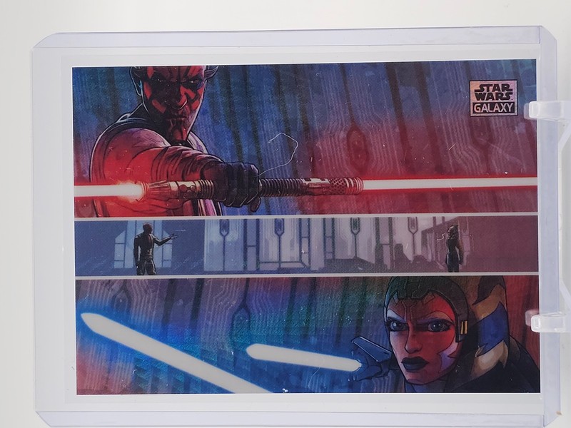 ONE LAST LESSON 2025 TOPPS STAR WARS GALAXY PRISM REFRACTOR /75 #91 Q3694