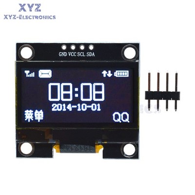 1.3'' 4PIN White OLED LCD Display Module IIC I2C Interface 128x64 For Arduino New