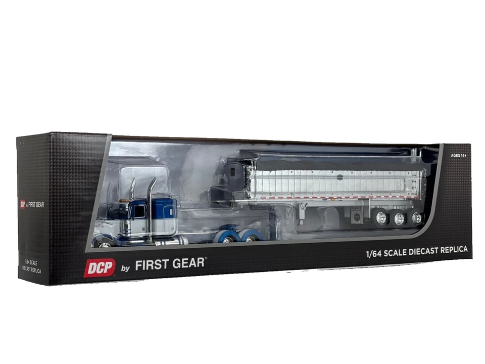 1/64 DCP PETERBILT 389 W/ 48" FLAT TOP SLEEPER & MAC COAL DUMP TRAILER - Image 3 of 4