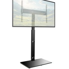 Futura Black TV Floor Stand for 30 to 70 Inch Tvs, Floor Standing TV Stand