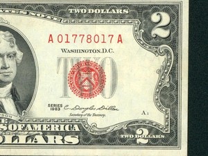 $2 1963 ((VF+)) United States Note ** PAPER CURRENCY AUCTIONS