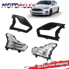 LED Fog Lights Fit For 2019-2020 Ford Fusion W/Bezel Assembly Kit Pair