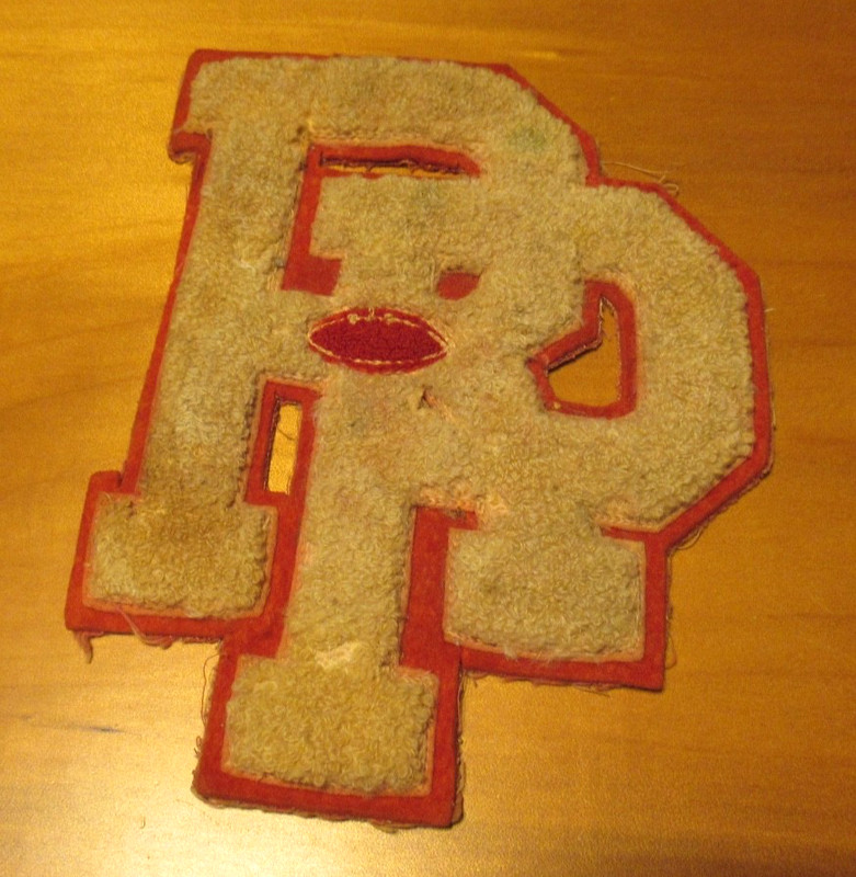 1941  VARSITY HIGH SCHOOL FOOTBALL LETTER - RIDGEFIELD PARK NJ