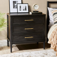 Better Homes  Gardens BHS336249972028 Oaklee 3-Drawer Nightstand with USB,