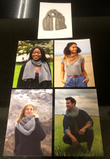 TOFT KNIT PATTERNS X5  SHAWL SCARF SNOOD