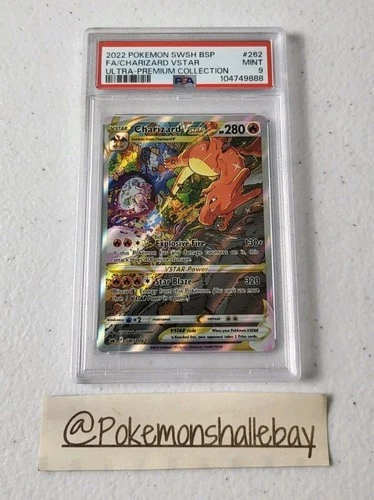 Charizard V Star SWSH 262 - Black Star Promo *PSA 9 - MINT* Pokemon Card