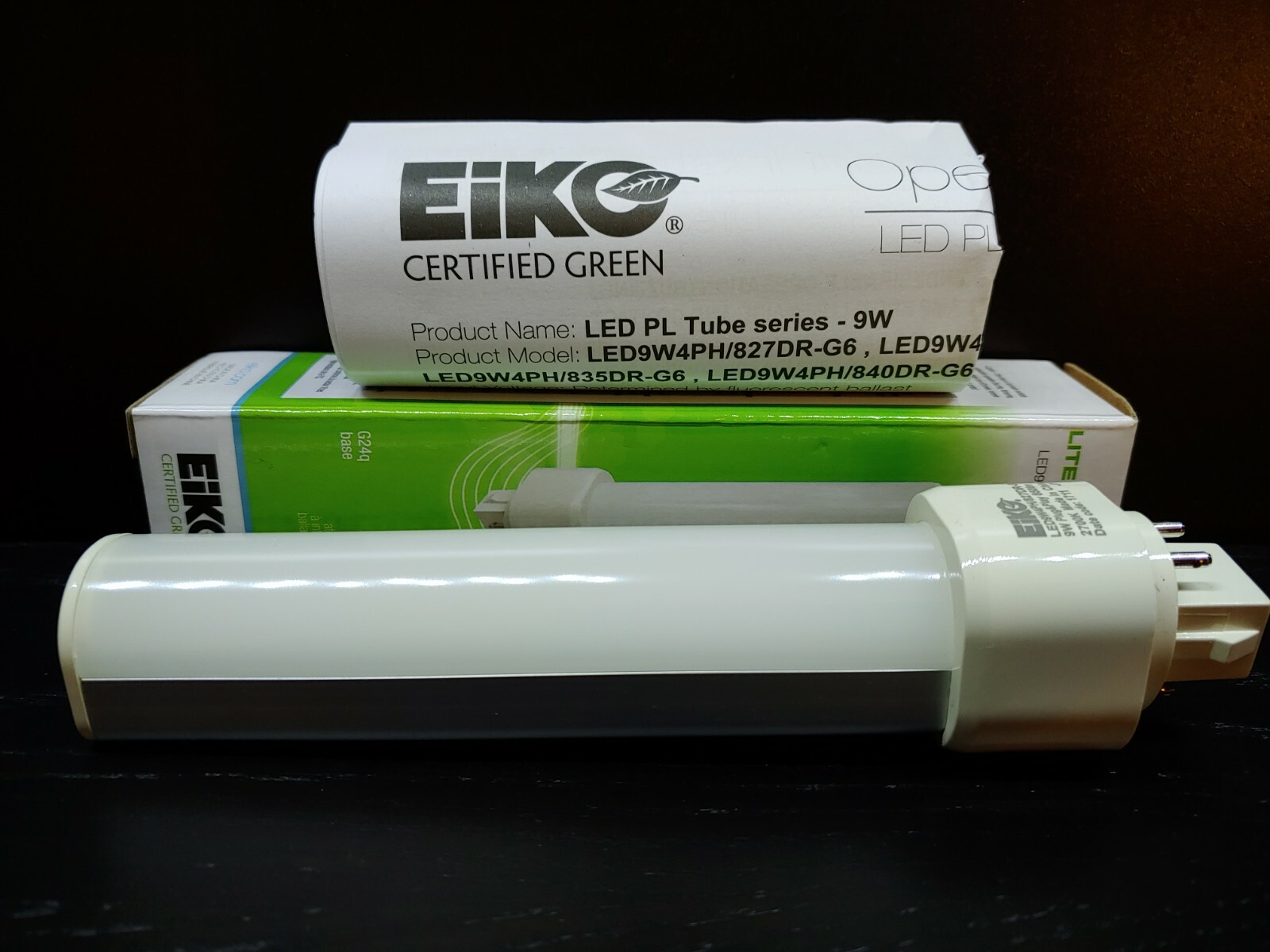New EIKO LED9W4PH/827/DR-G6 LED G24Q Base 2700K 850 Lumens 4-Pin Dimmable 09331