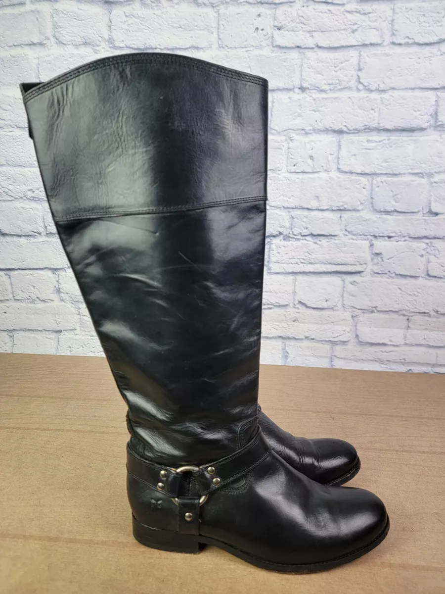 Frye 3476927E Womens Extended Calf Tall Riding Harness Boots