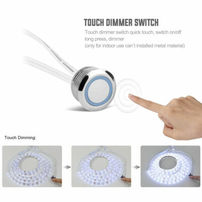 DC 5V 12V 24V Touch Sensor Dimmer Control Switch For 3528 5050 LED Strip Light