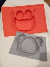 Nuby Feeding Trey/tray Sectioned Feeding Placemat Stay Put Food Baby Dish