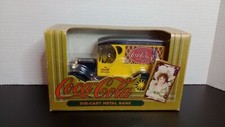 COCA COLA VINTAGE CHEVY DELIVERY TRUCK DIE CAST METAL BANK- NIB 1993 - ERTL