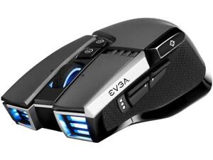 EVGA X20 Gaming Mouse, Wireless, Grey, Customizable, 16,000 DPI, 5 Profiles, 10 - Click1Get2 Deals