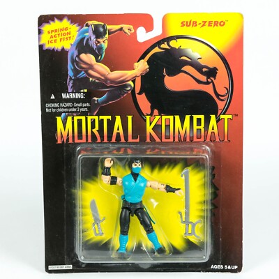 Vintage MOC 1994 Hasbro Mortal Kombat Actionfigur - Sub Zero