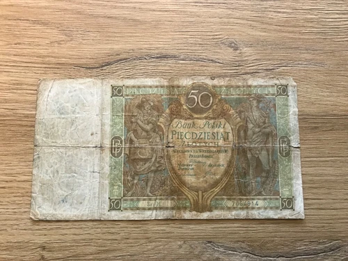 POLAND 50 Zlotych Banknote 1929