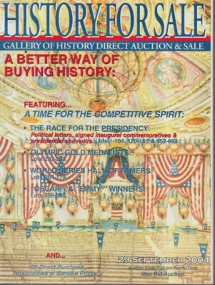 Gallery of History Direct Auction & Sale Olympic Gold Medalists 9/2004 IR KL4513