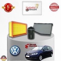Set Service 3 Filter VW Sharan II 2.0 TSI 147KW 200CV Von 2010->