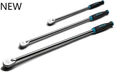 Capri Tools Fine 90-Tooth Extra Long Ratchet Set, Ergonomic Soft Grip, NEW..