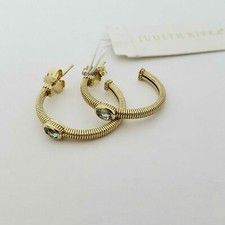 JUDITH RIPKA 14K Solid Yellow Gold Bezel Set ...