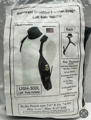 Secret Agent Shoulder style Radio harness for Left handed. USH 300-L | eBay