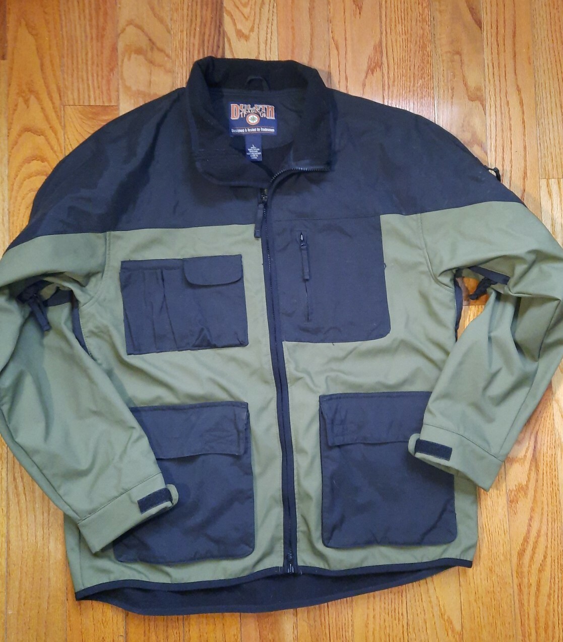 Duluth Trading Fleese Lined Green Black 