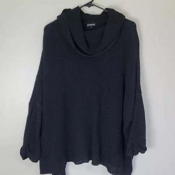 Express poncho best sale sweater