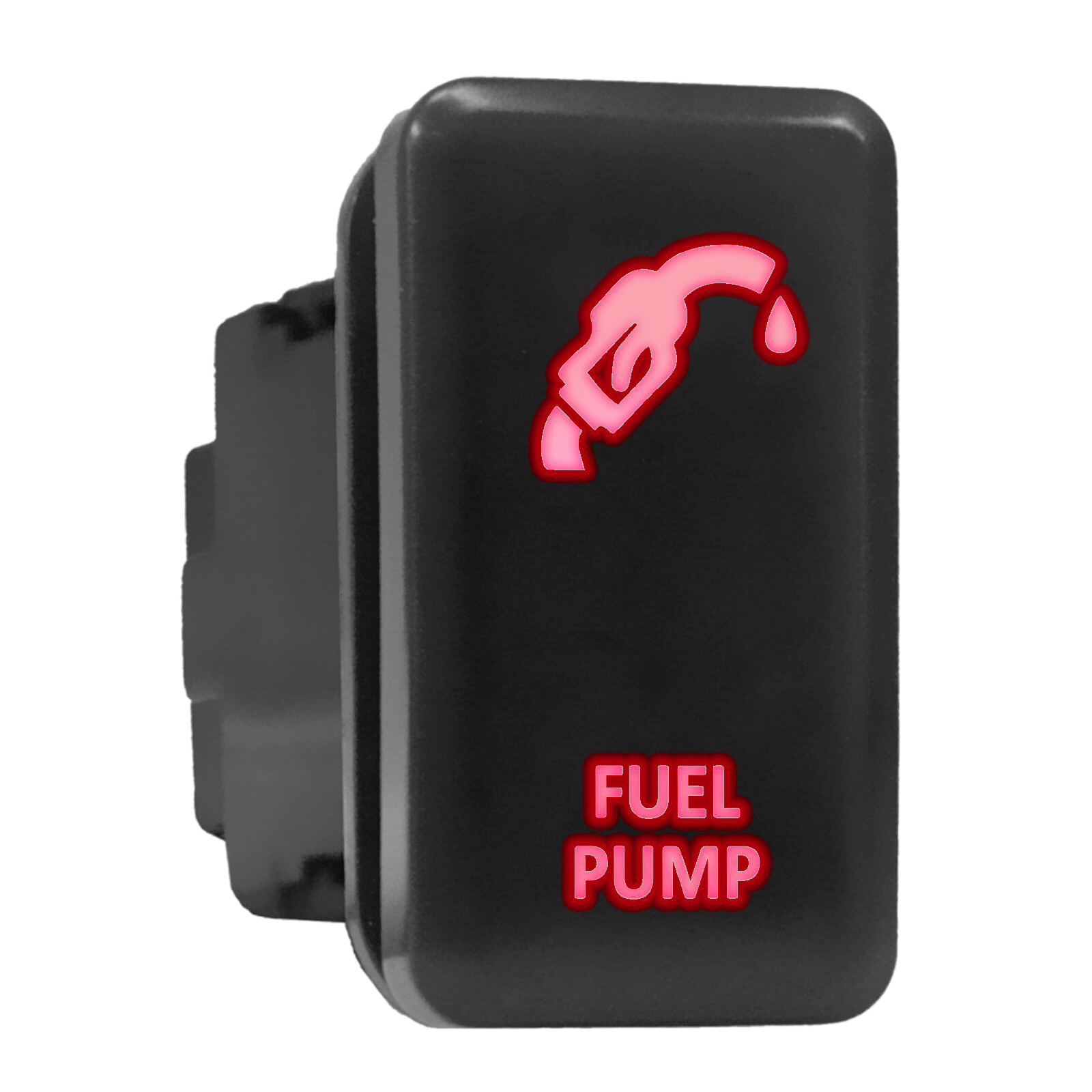 FUEL PUMP Switch Red Backlit Push In 1.54x0.83 Inch for Toyota