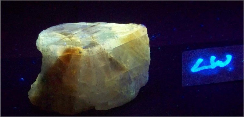 Fluorescent Calcite Specimen from Mexico