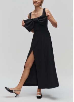 Anthropologie The Wolf Gang Cinta Bow Midi Dress. MSRP $300. Size M